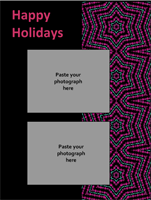 Colorful Stars Holiday Photo Image Card Free Photo Image Card Printable