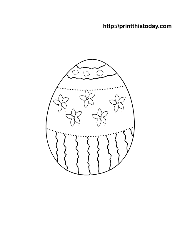 free coloring pages easter eggs. Free easter egg to color