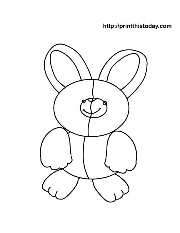 easter bunnies and eggs to colour in. Free printable easter bunny