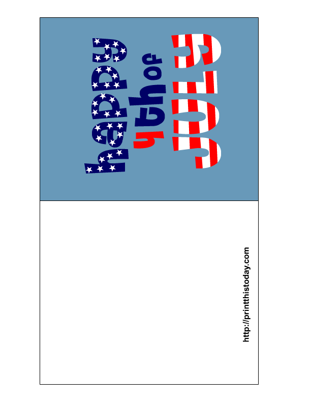 Free Printable 4th of July Cards