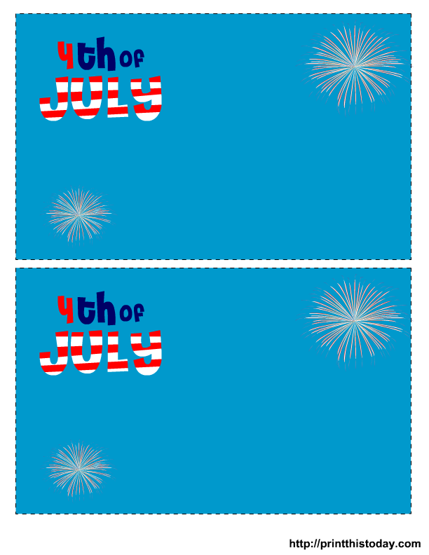Blank 4th Of July Invitation Templates Free