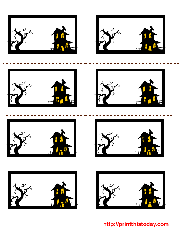 Free Printable Halloween Lables