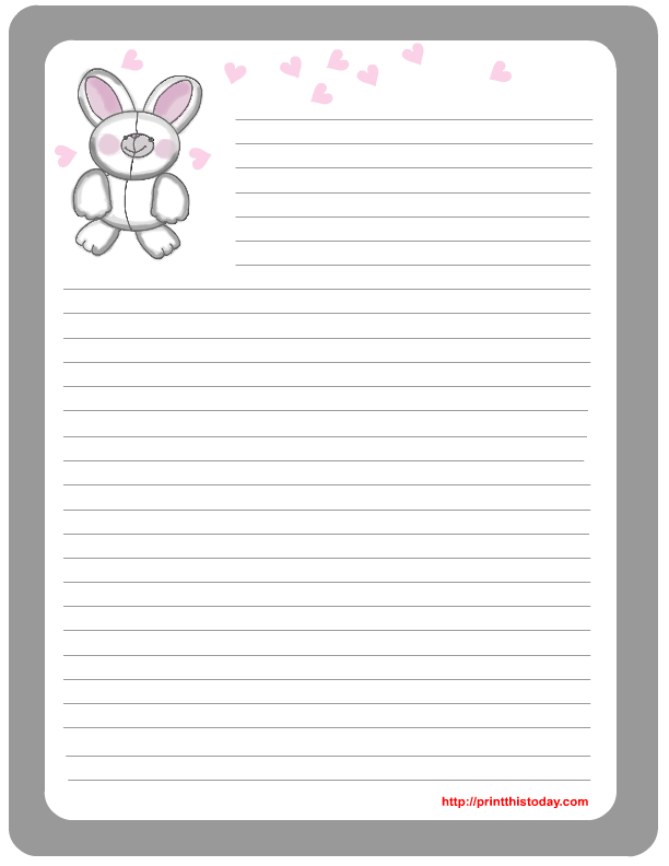 Free Printable Easter Stationery