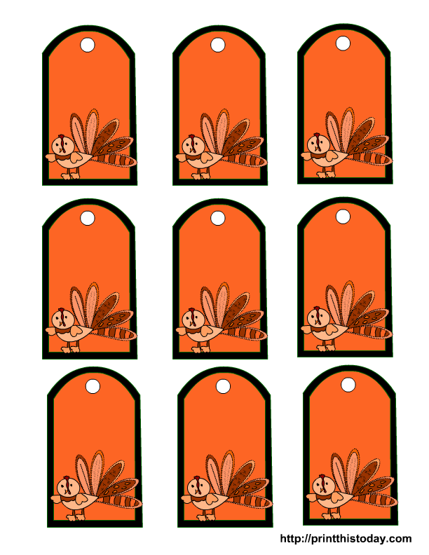 Free printable Tags for thanksgiving