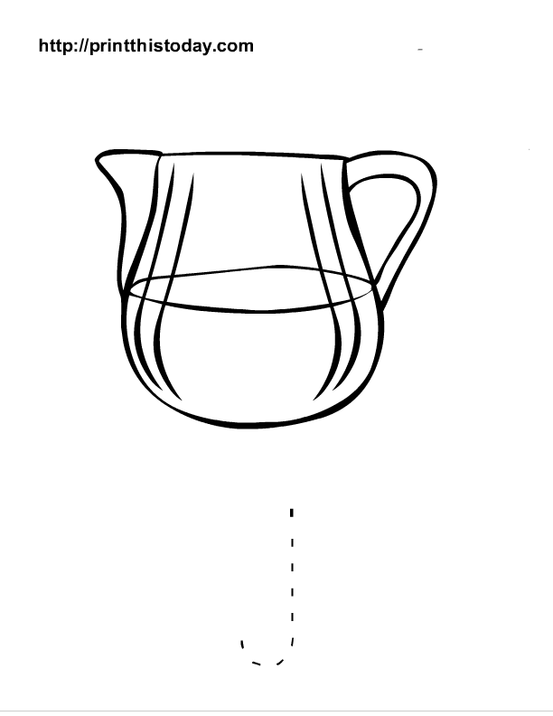 j for jug coloring pages - photo #29