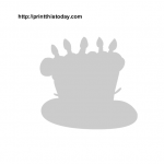 Birthday cake stencil printable