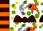 Bat and ghost candy wrappers Bat and ghost candy wrappers