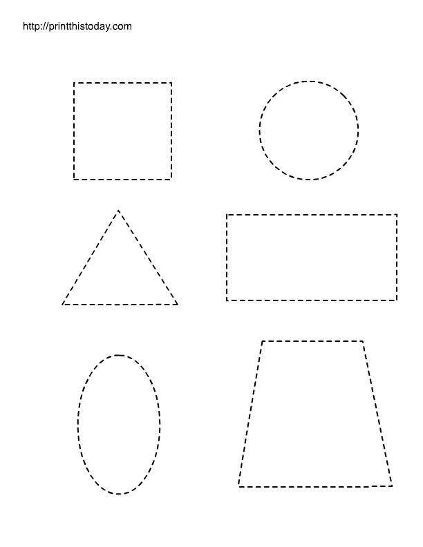 Free Printable Tracing Shapes For Preschool