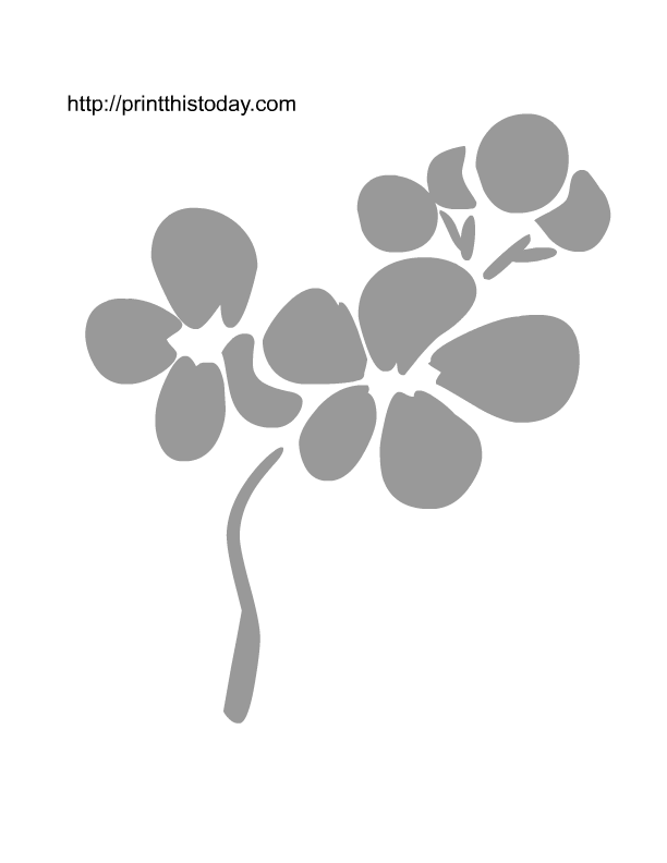 Flower Stencil Design 2