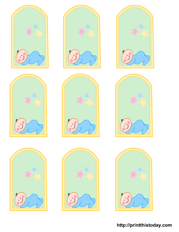 Baby Shower Favor Tags