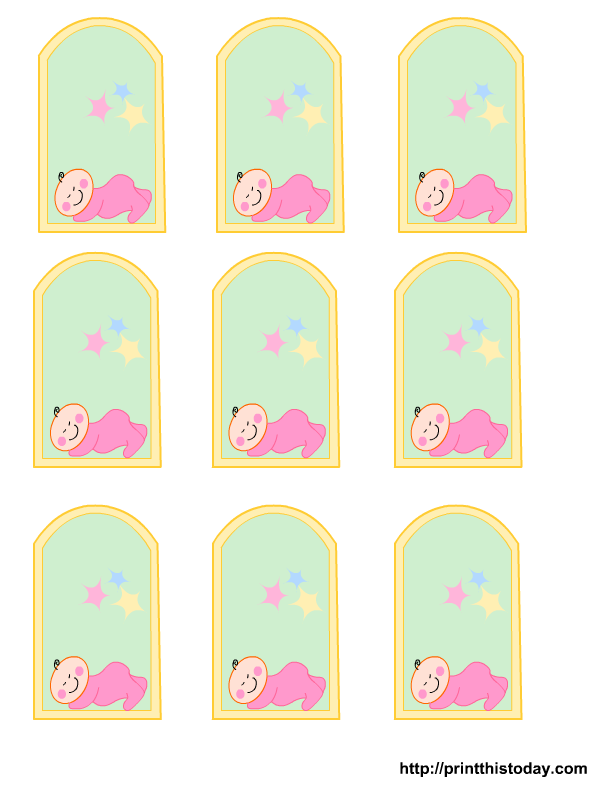 Free Printable baby girl, boy Baby Shower Favor Tags | Print This 