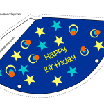 Birthday Party Hat template Free Printable