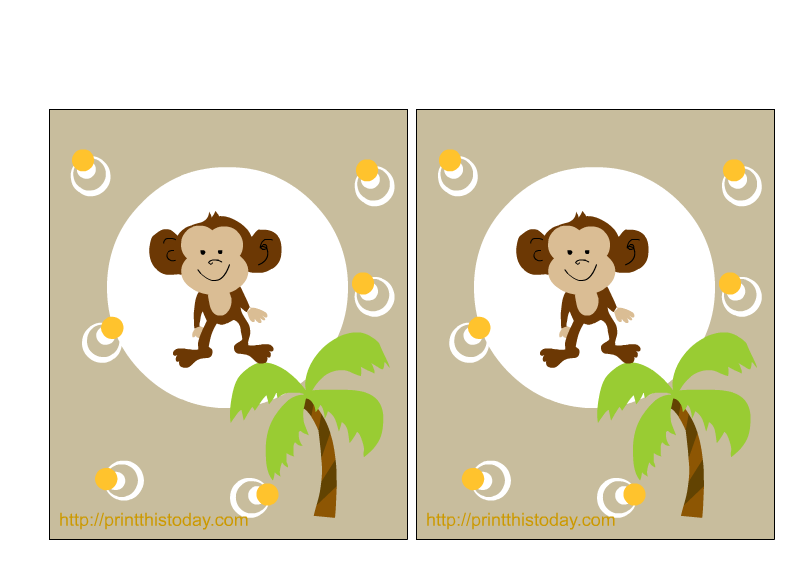 free monkey clipart for baby shower - photo #45