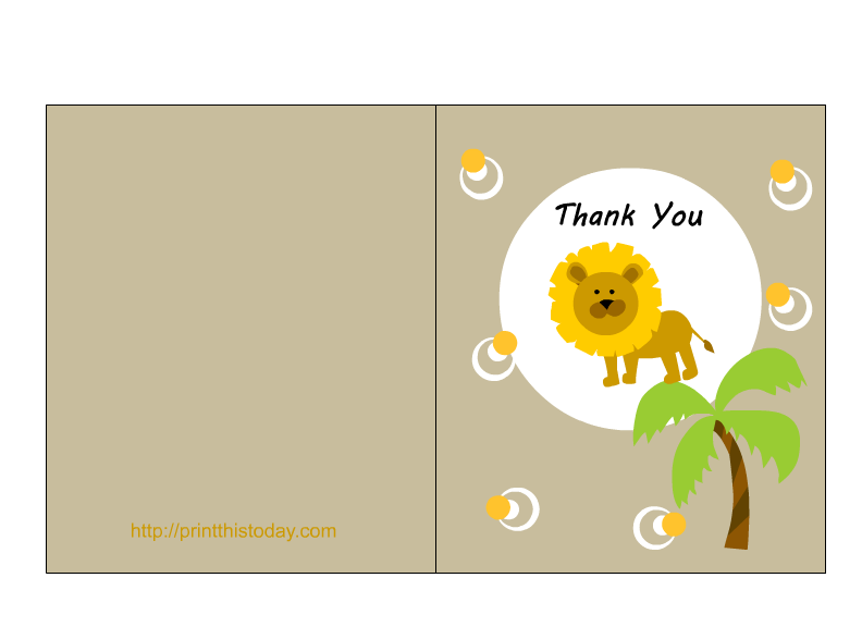baby shower thank you card templates. Baby Shower thank you card
