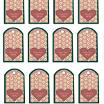 Free mother's day tags templates with heart