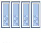 mother's day bookmarks with blue and white flowers