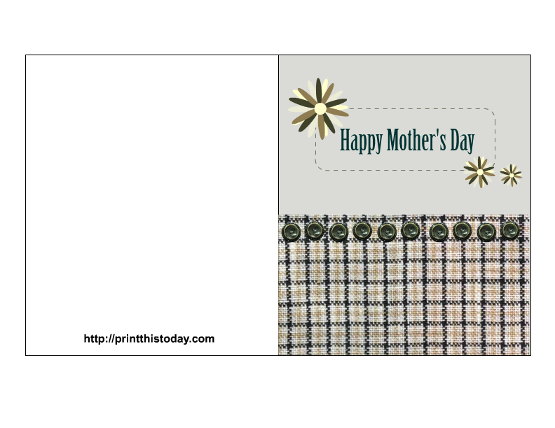 happy mothers day cards to print. mother#39;s day card with a