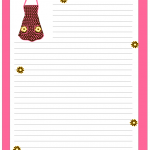 Free Letter pad and note pad stationery printable