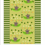 Free baby shower candy wrapper with African American baby in pea pod