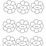 free printable coloring page with flowers