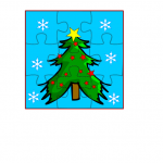 Free printable jigsaw puzzle game for Christmas