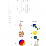 free printable summer crossword puzzle game
