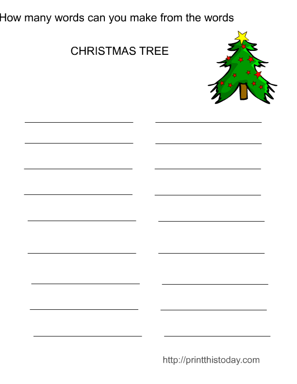 Free Christmas Word Search Games Printable