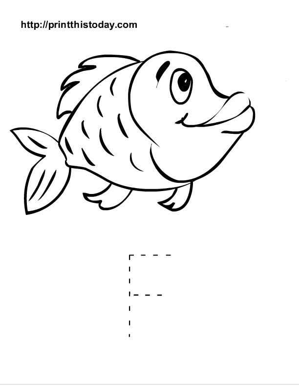 f coloring pages for preschool - photo #44