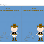 Free Printable Cowboy Birthday Party Invitations