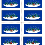 Free Labels templates for winter