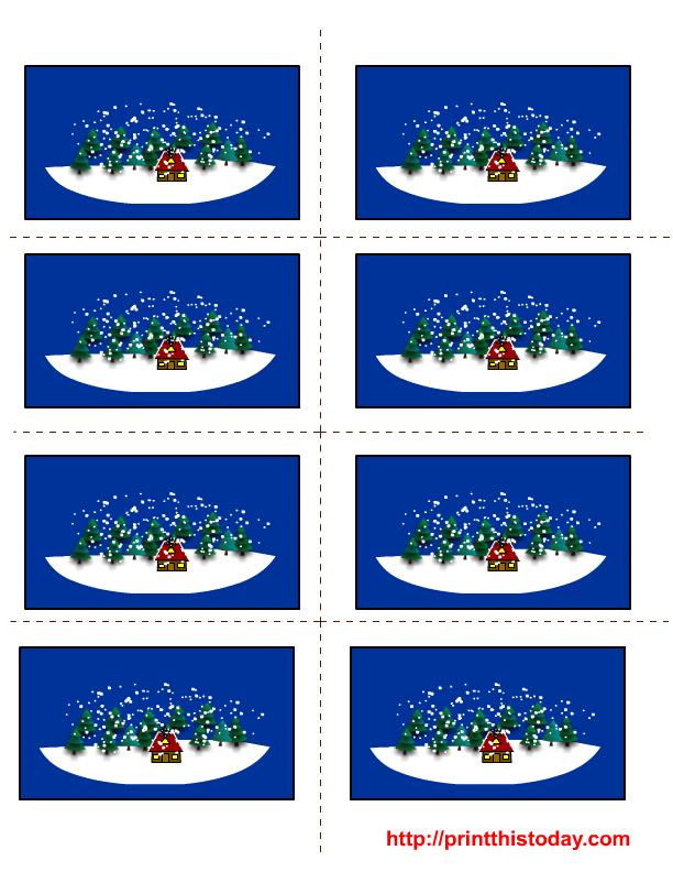 Free Printable Winter Labels