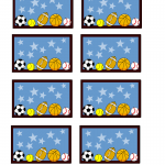 Sports themed Baby Shower Labels (Templates)