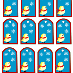 Free printable winter favor tags