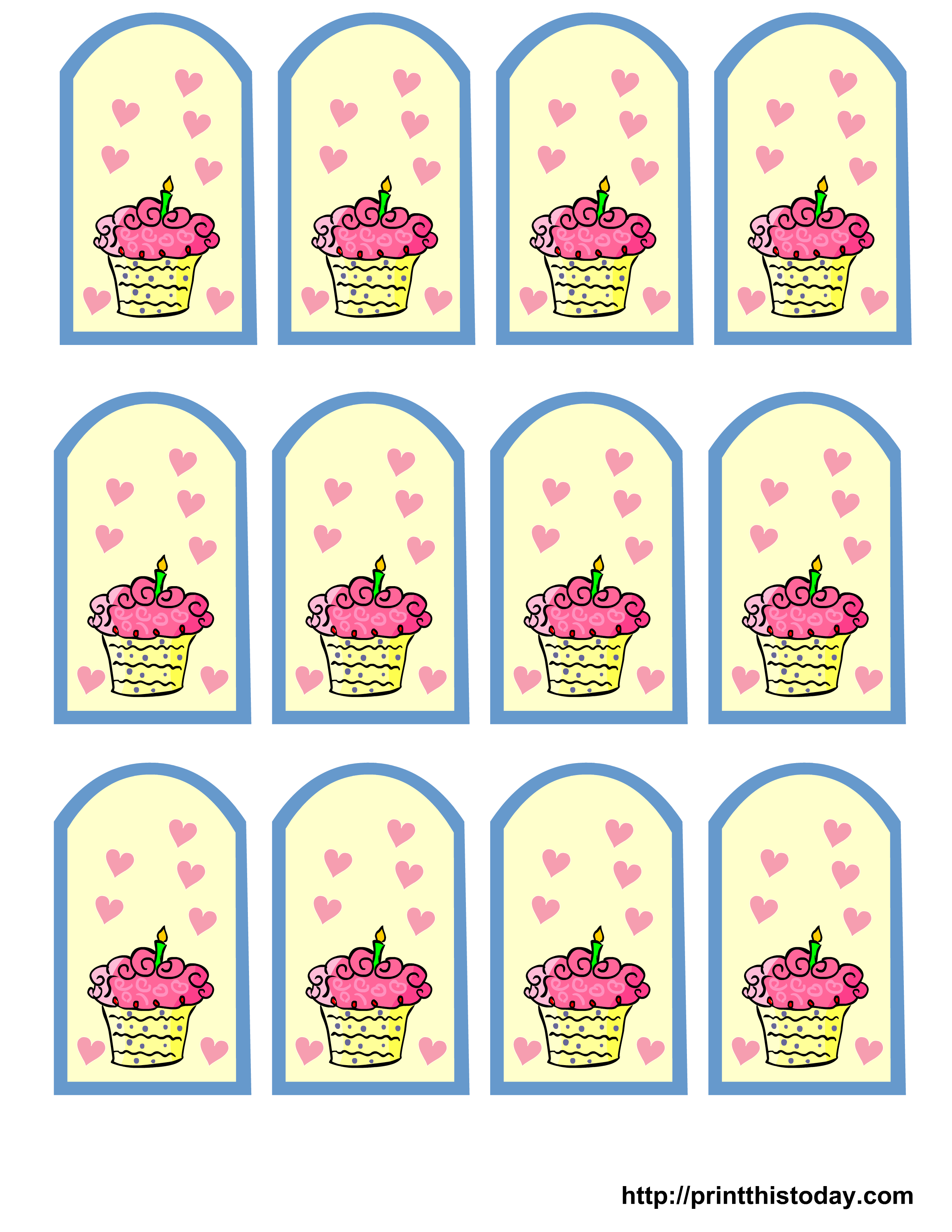 Free Printable Birthday Party Tags