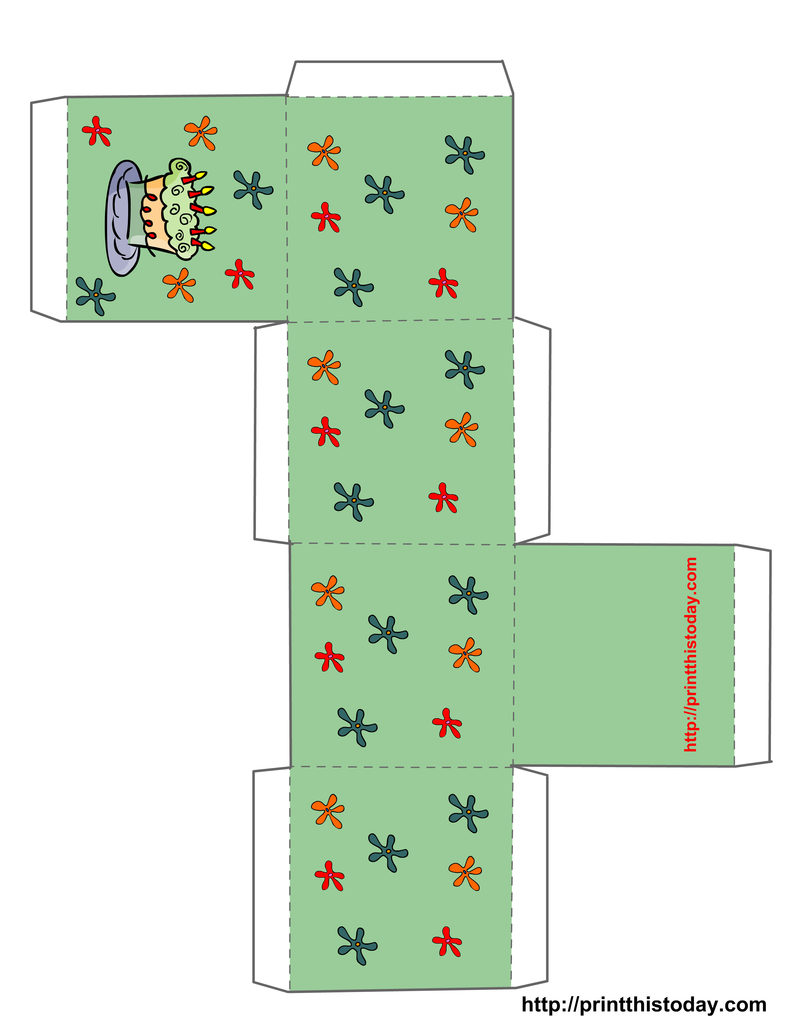 Free Printable Box Templates / Free Printable Christmas Boxes / Below