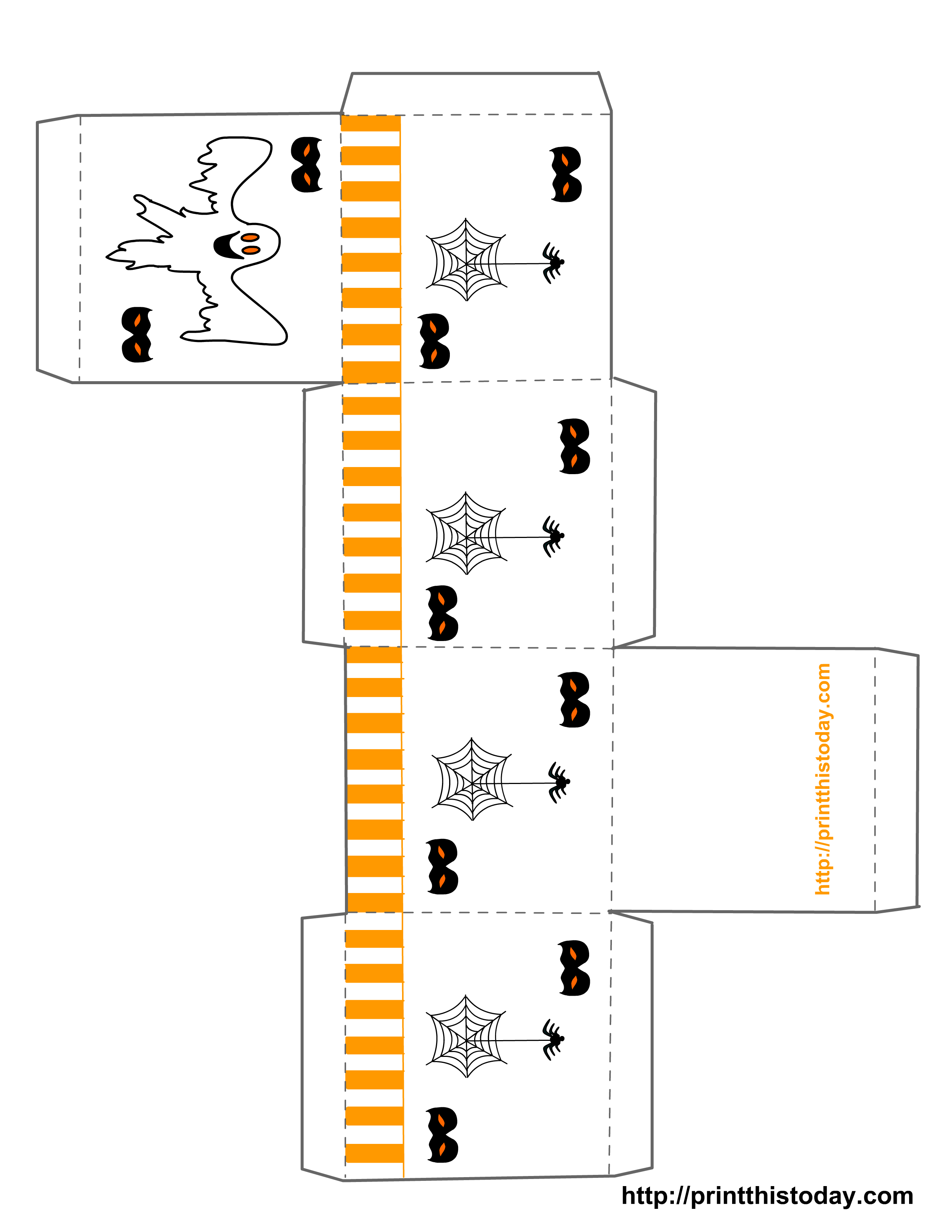 Free Printable Treat Box Template Printable Templates