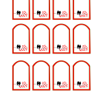 Free printable wedding favor tags