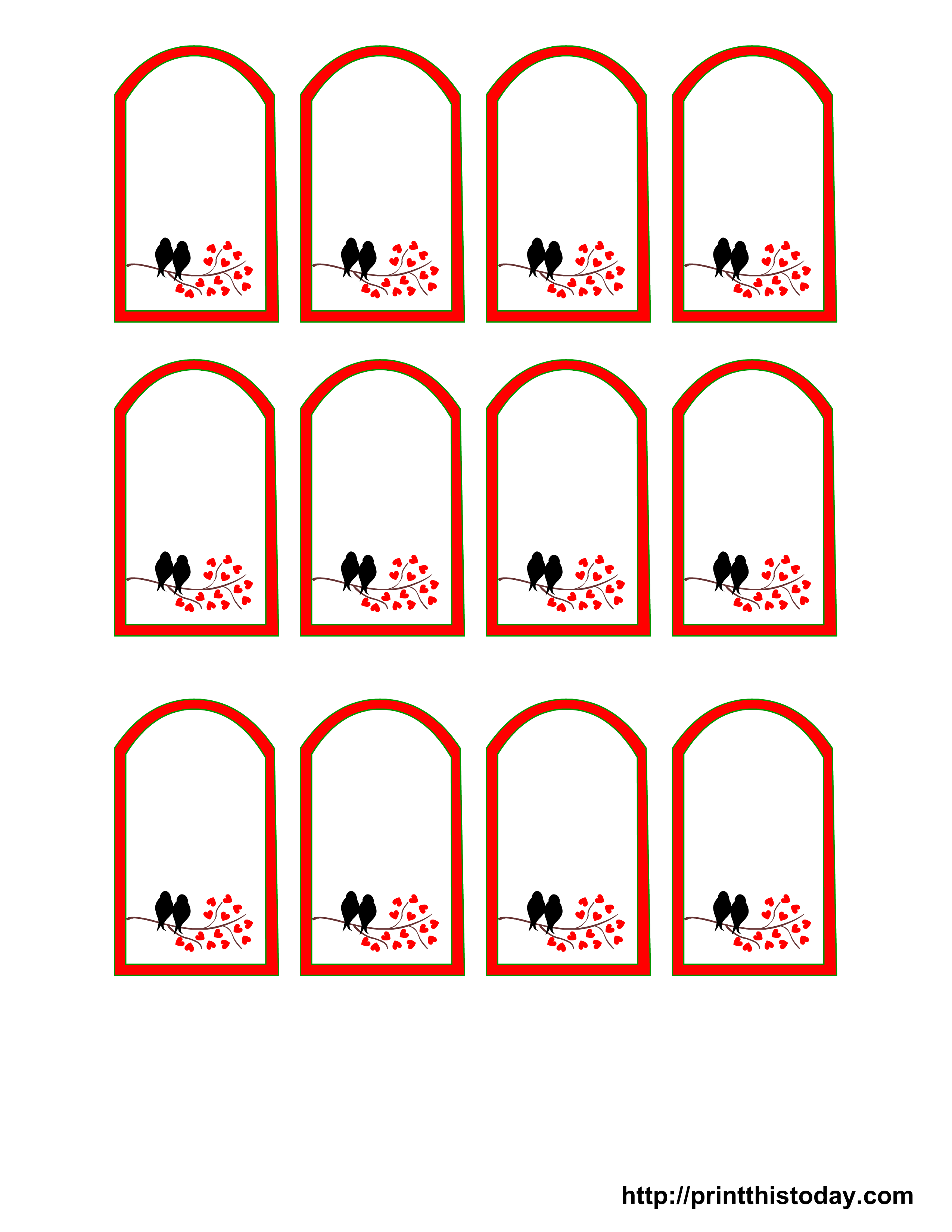 Free Printable Party Favor Tags Template