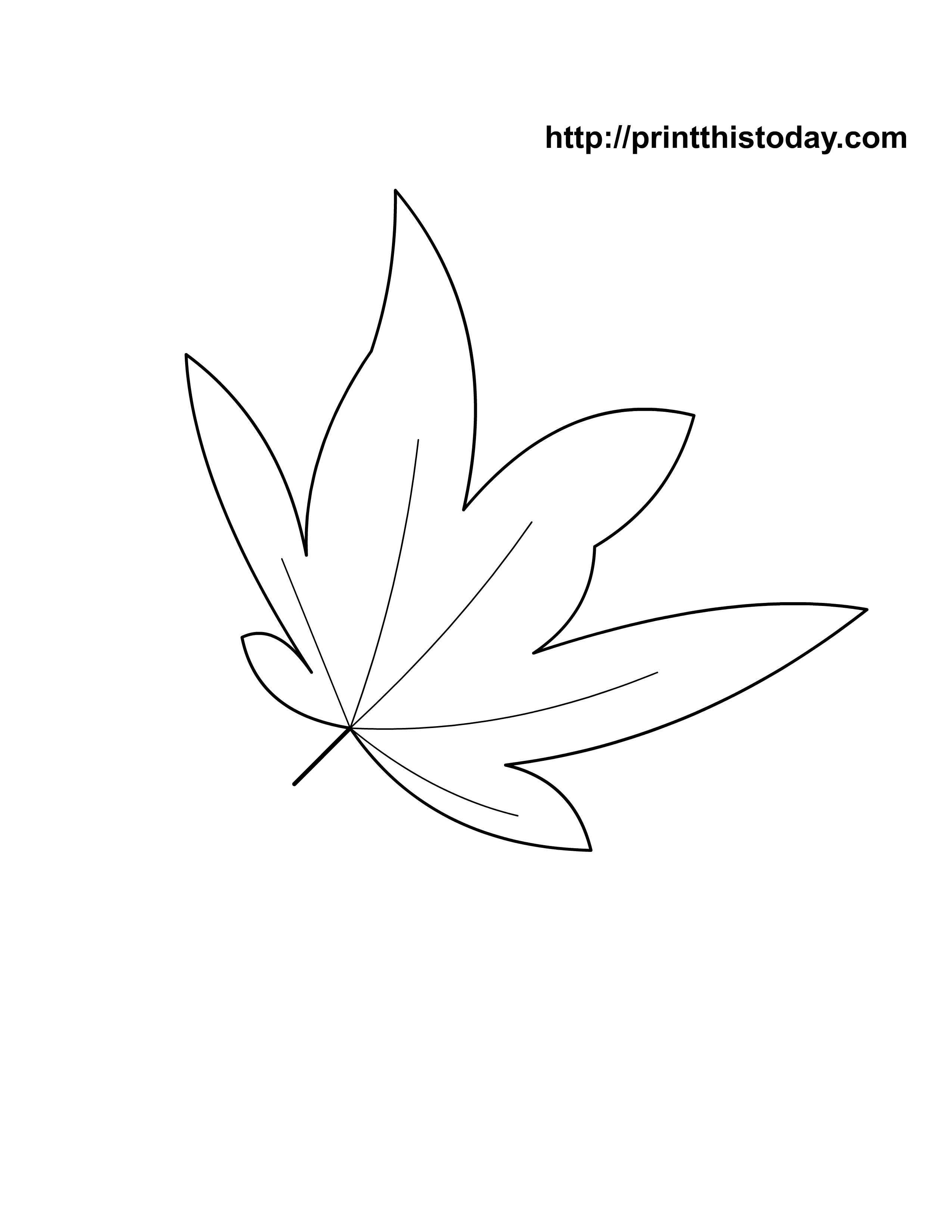 l for leaf coloring pages - photo #28