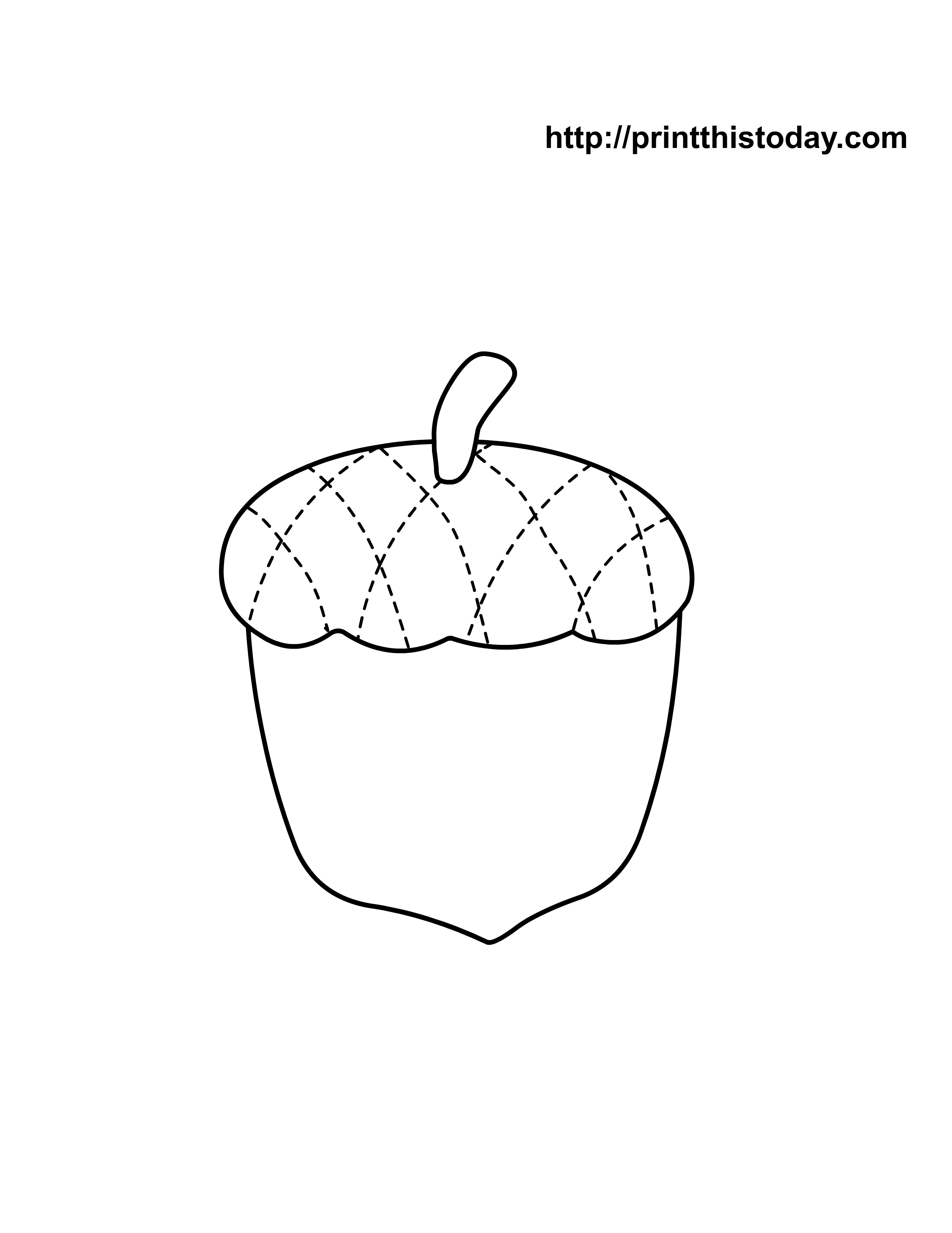 acorn coloring pages - photo #29