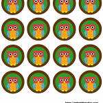 owl baby shower favor decoration labels
