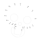 Free printable Halloween dot to dot 1-20