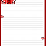Free Printable Love letter pad stationery