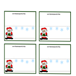 Santa Claus Place Cards for Christmas