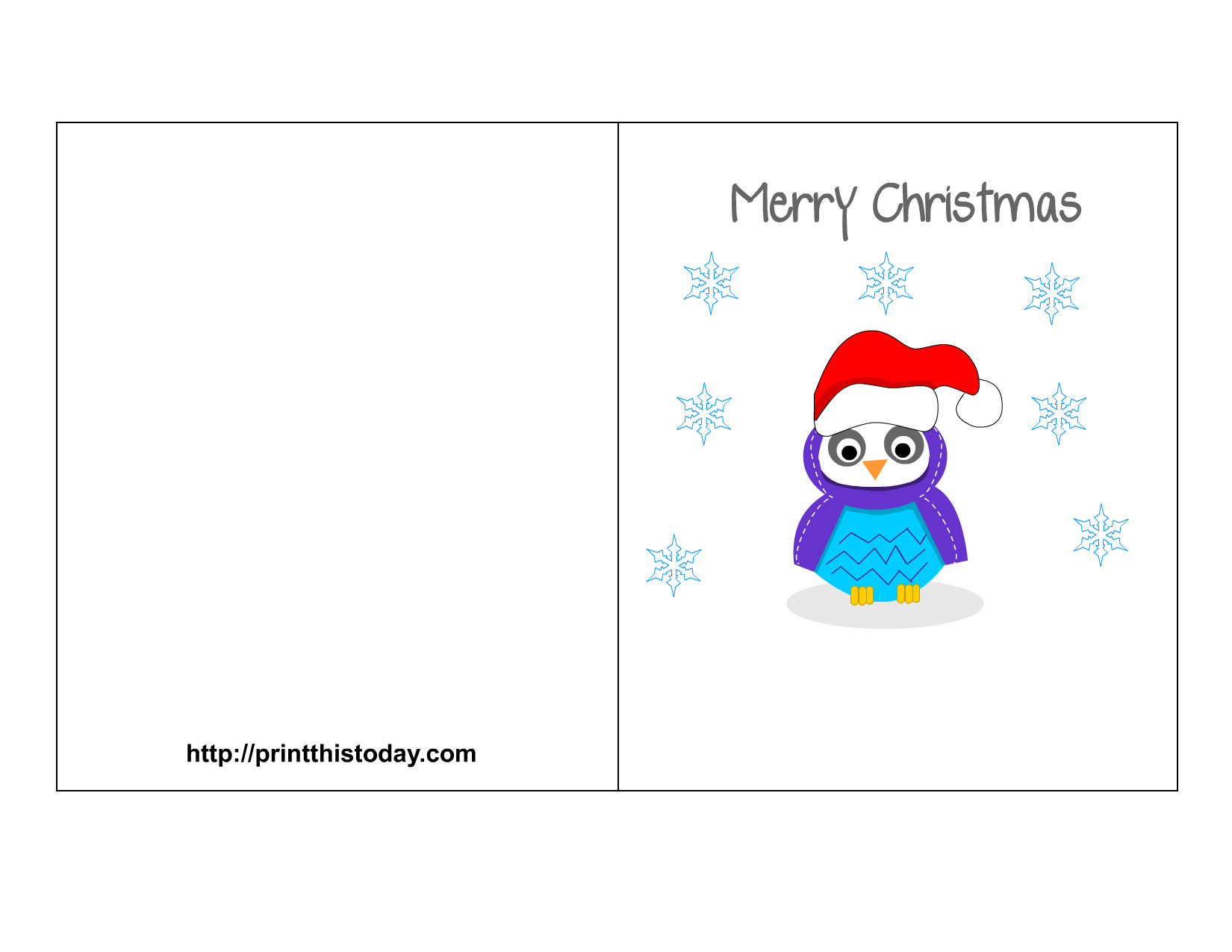 Owl Christmas Printable Stationery Bookmarks Candy wrappers Labels 