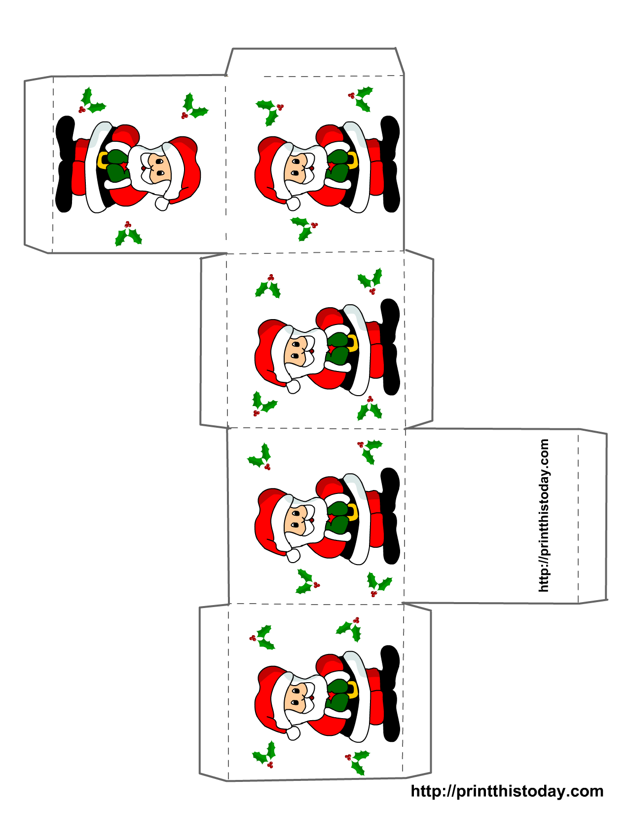 Christmas Box Templates Free Printable