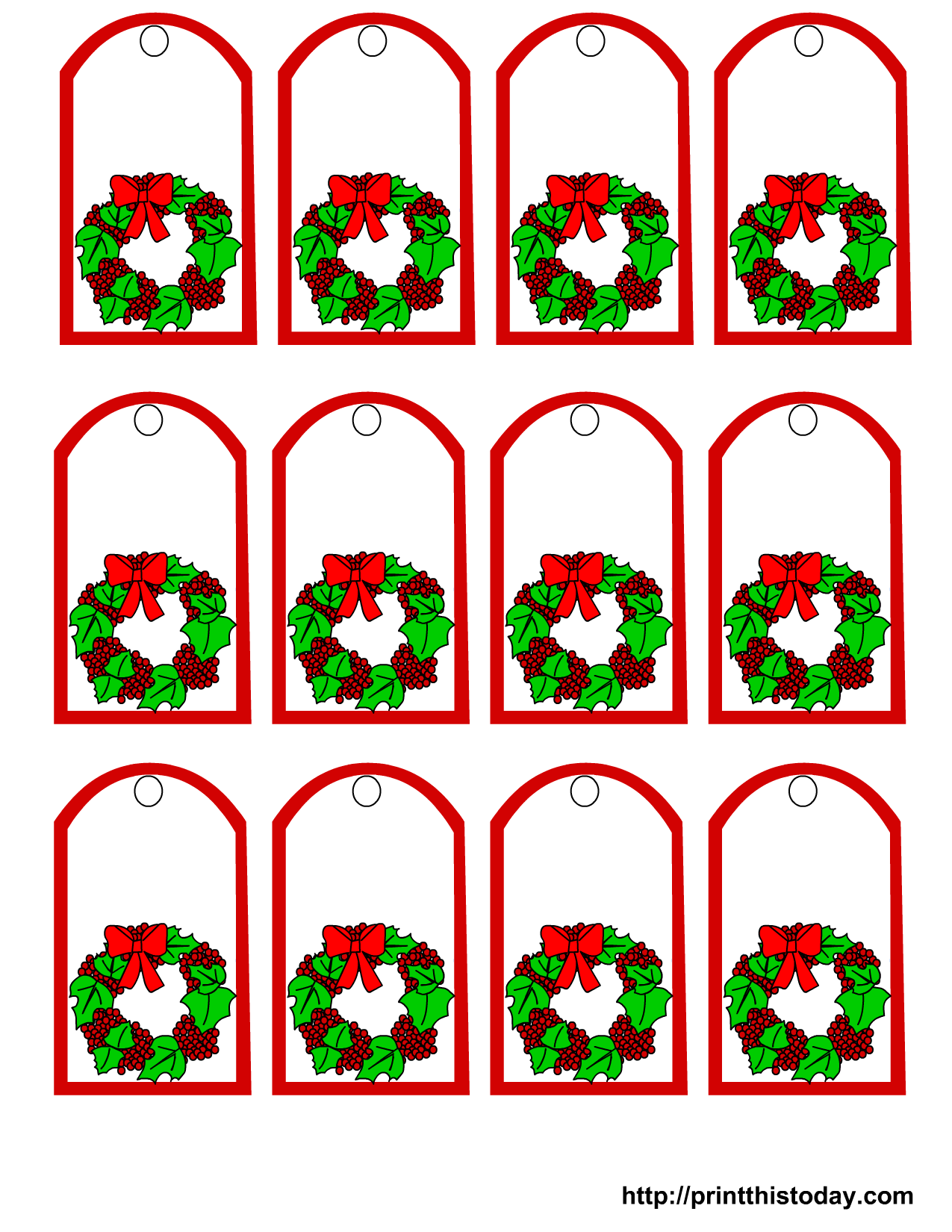 Free Printable Christmas Tags