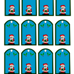Printable Santa Claus Christmas Gift Tags