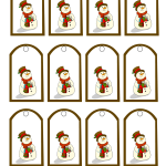 Free Printable Snowman Christmas Gift Tags