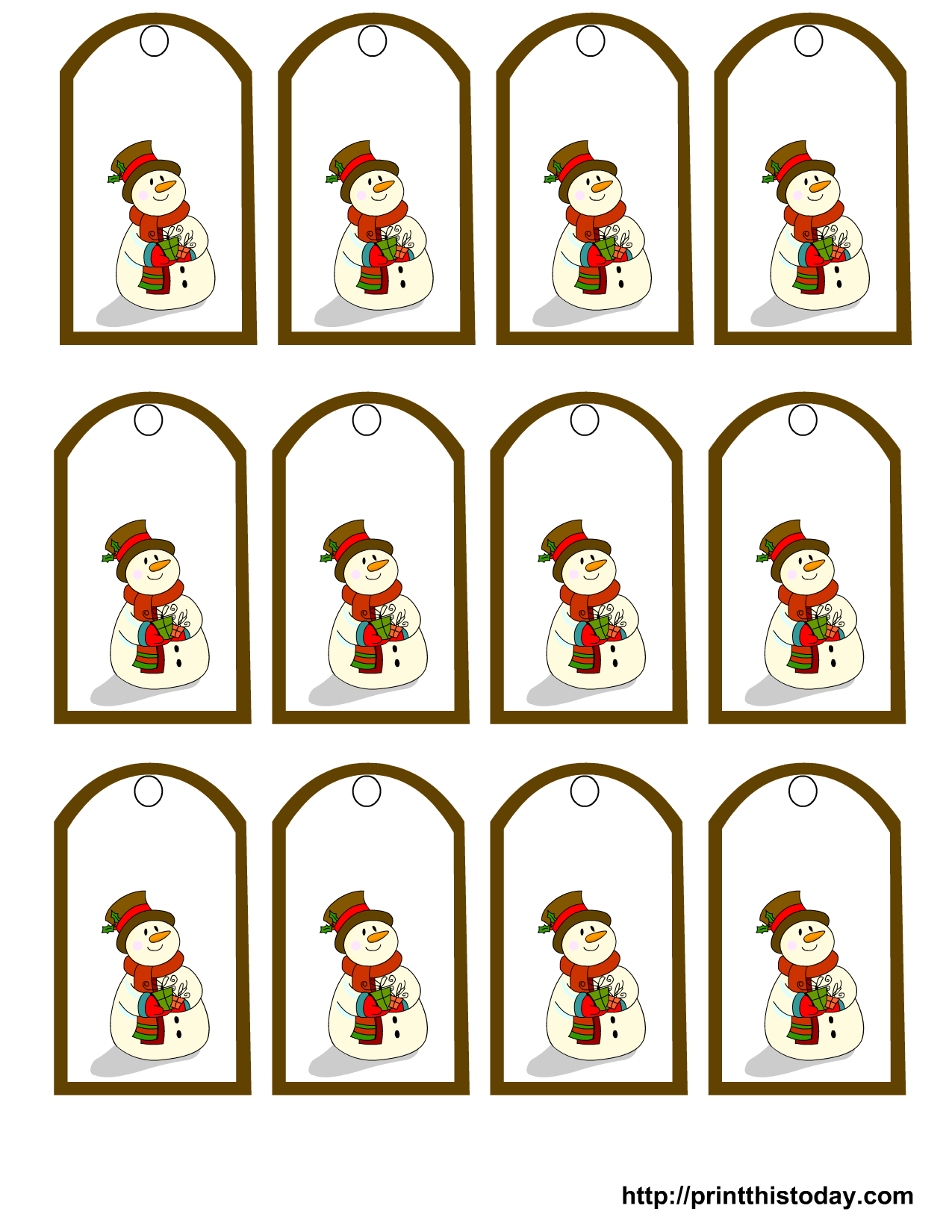 Printable Christmas Tags Editable Free